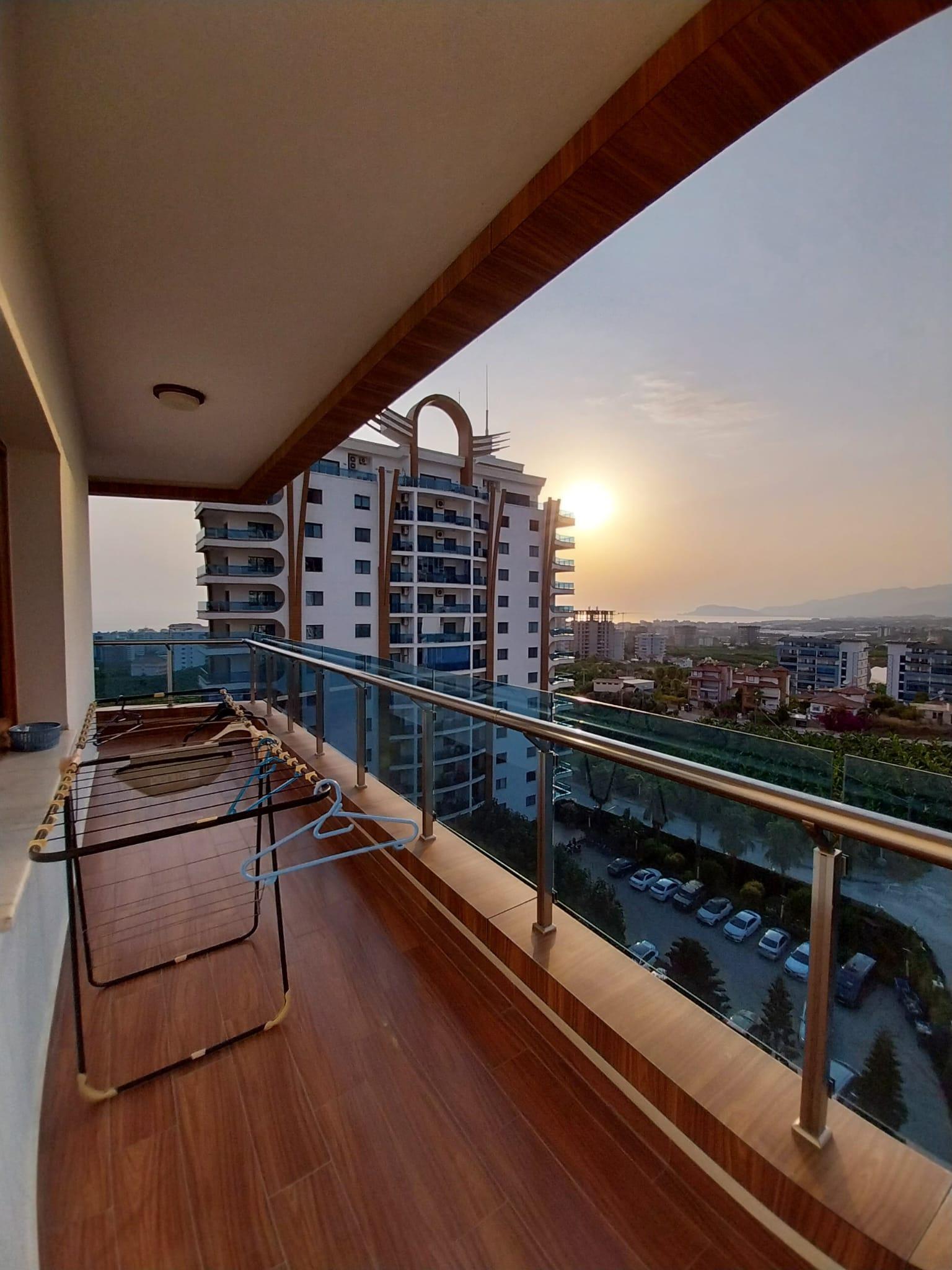 Wohnung 145qm in Alanya, Meerblick, 3 Schlafzimmer, 2 Bäder