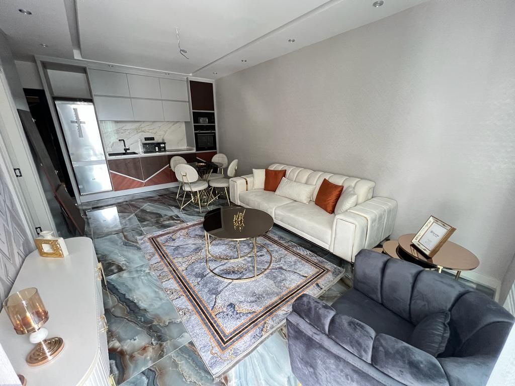 Apartment 55qm in Alanya, Meerblick, 1 Schlafzimmer, 1 Bad, direkt am Meer