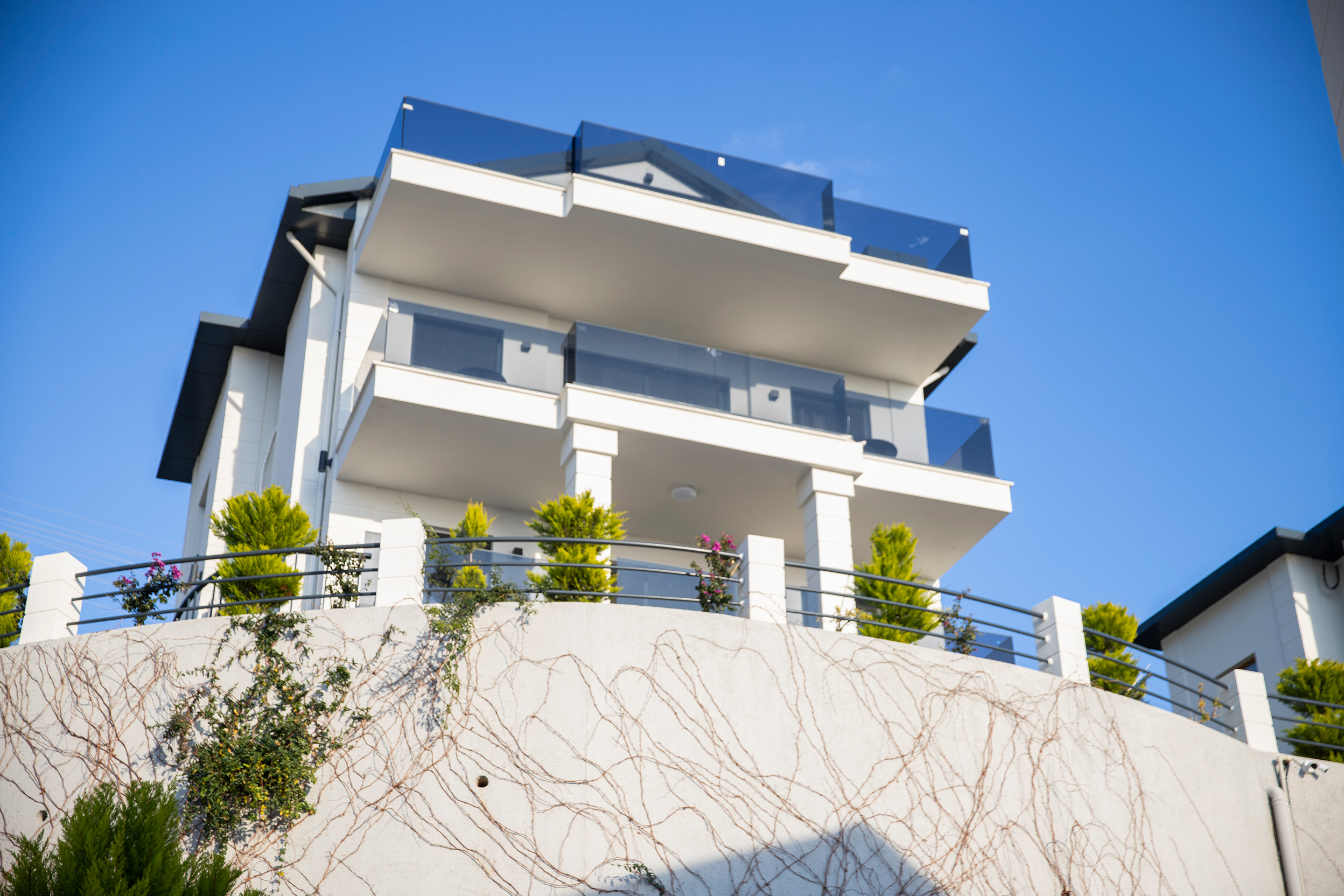 Villa N°01 über den Dächern von Alanya, Meerblick, 3 Etagen, 3 Schlafzimmer, 2 Bäder
