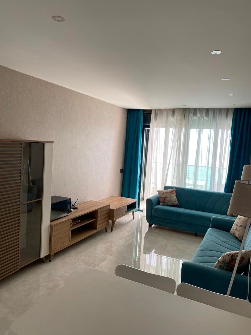 Apartment in Alanya mit Meerblick, 1 Schlafzimmer, 1 Bad, direkt am Strand