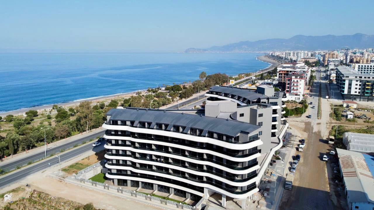 Apartment N°134 in Alanya mit Meerblick, 1 Schlafzimmer, 1 Bad, direkt am Strand