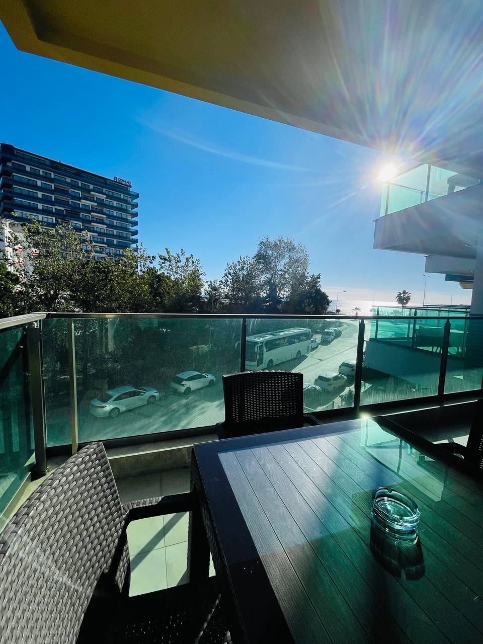 Apartment in Alanya mit Meerblick, 1 Schlafzimmer, 1 Bad, direkt am Strand