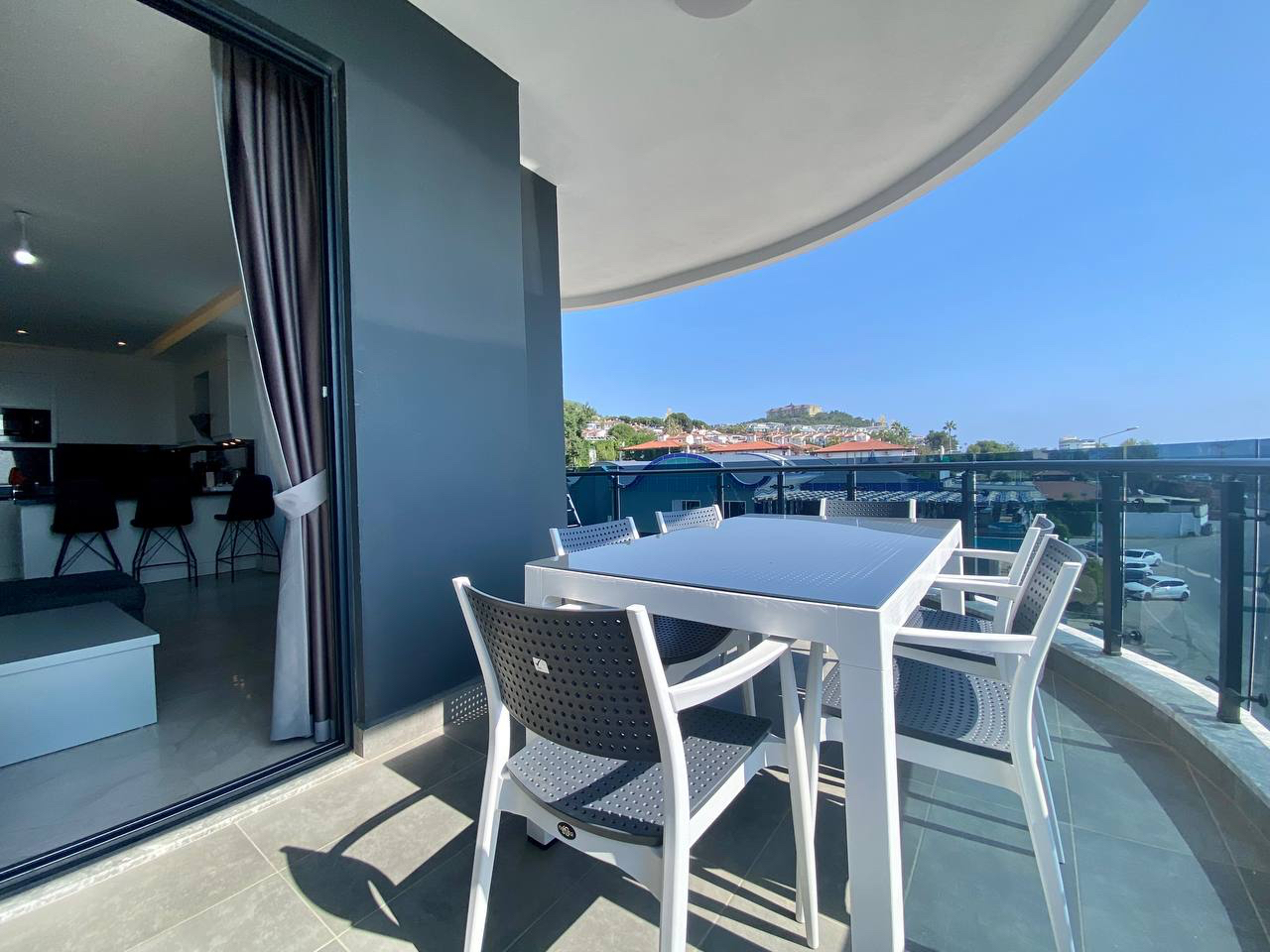 Penthaus N°27 in Alanya mit Meerblick, 3 Schlafzimmer, 2 Bäder, direkt am Strand