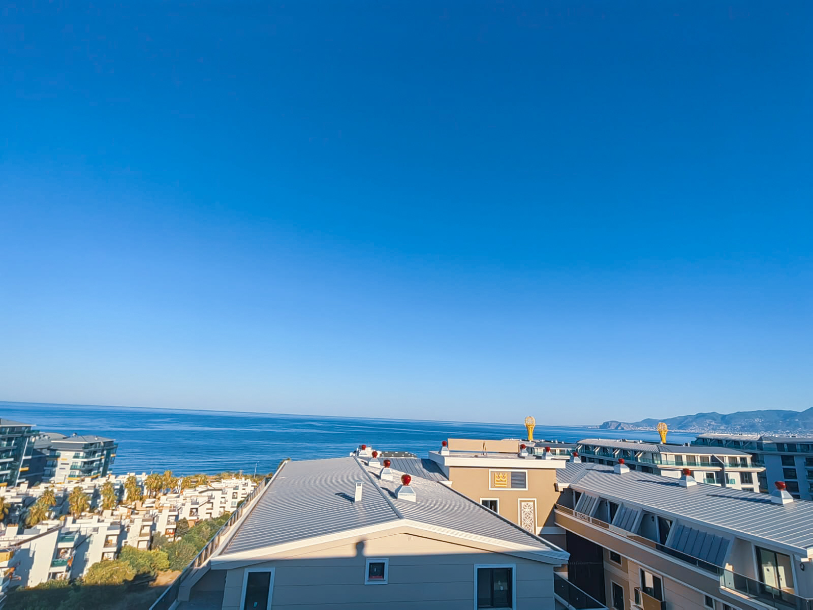 Wohnung 150qm in Alanya mit Meerblick, 3 Schlafzimmer, 2 Bäder, 2 Etagen, Sauna, direkt am Meer